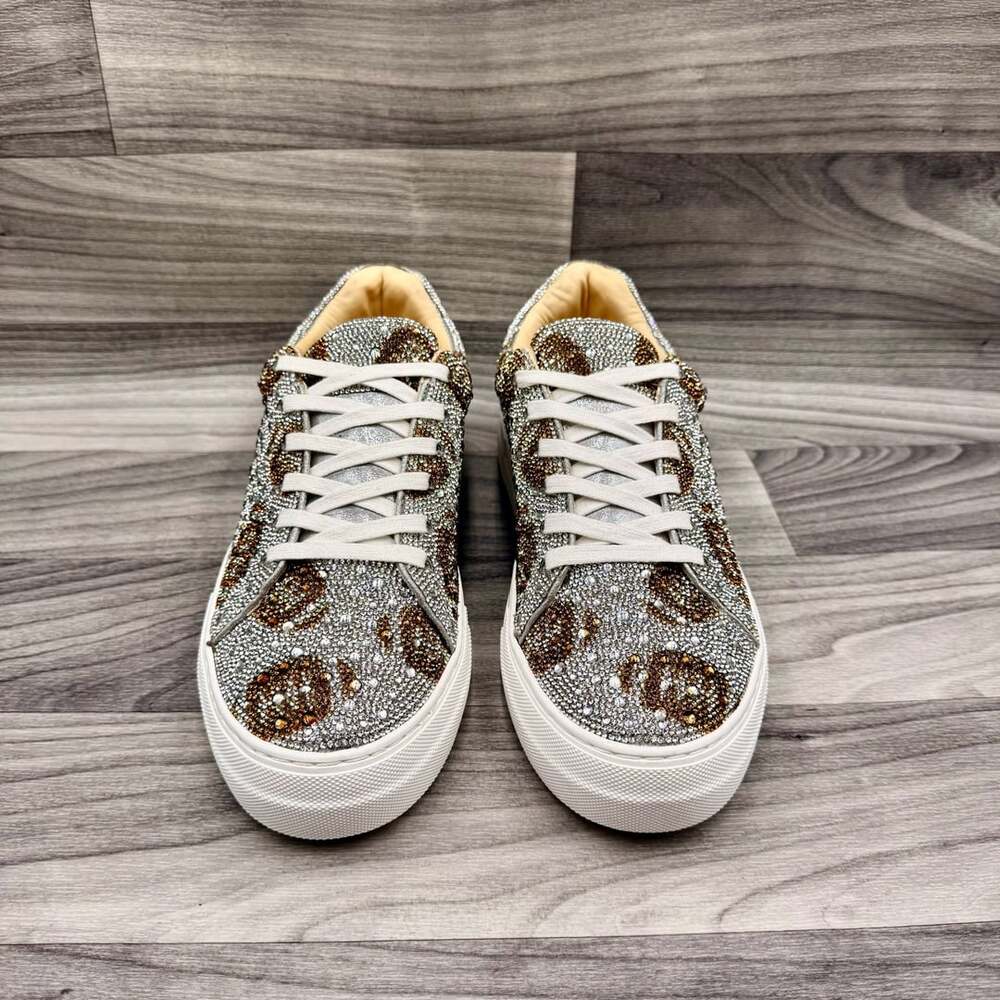 Betsey Johnson SB-SIDNY Rhinestone Leopard Print Platform Women’s Sneaker - Picture 3 of 13